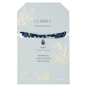 Scout Teardrop Stone Wrap Lapis/Amethyst/Silver