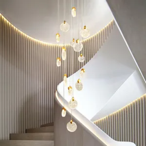 Staircase Crystal Disc Pendants