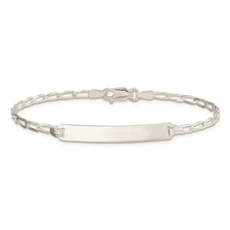 Sterling Silver Open Link ID Bracelet