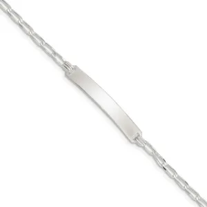 Sterling Silver Open Link ID Bracelet