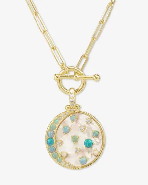 Sweet Dreams Samantha Chain Necklace - Gold|Blue Opal Ombré