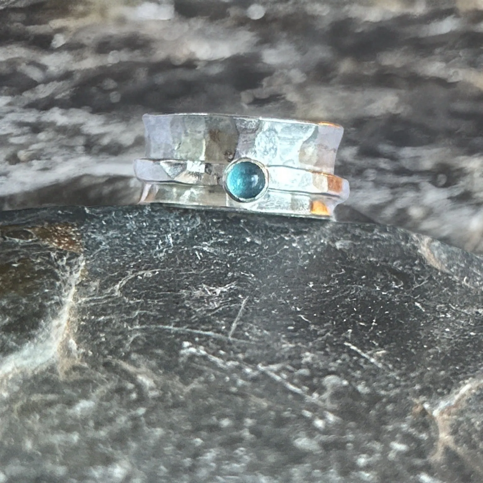 Topaz Spinner Ring