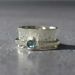 Topaz Spinner Ring