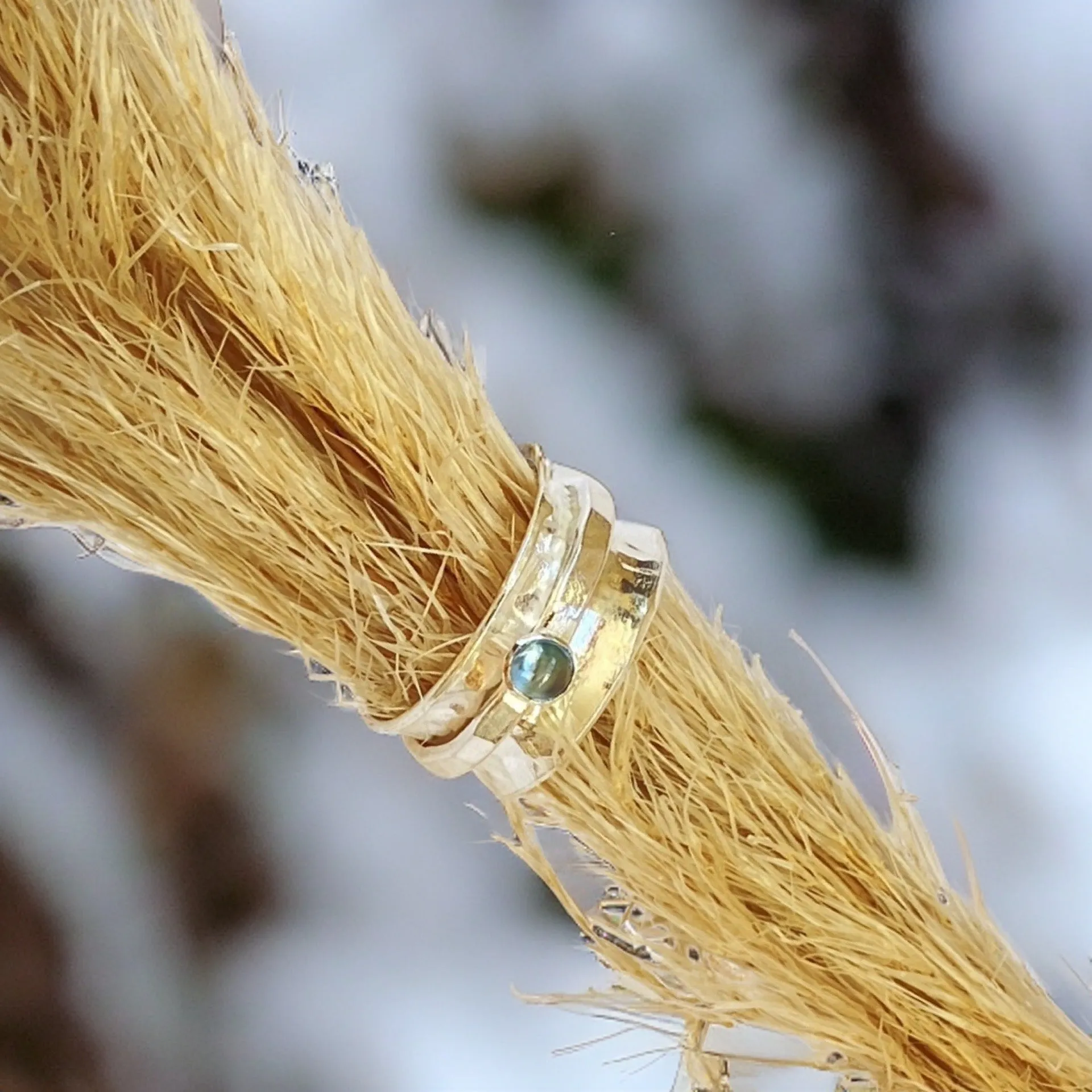 Topaz Spinner Ring