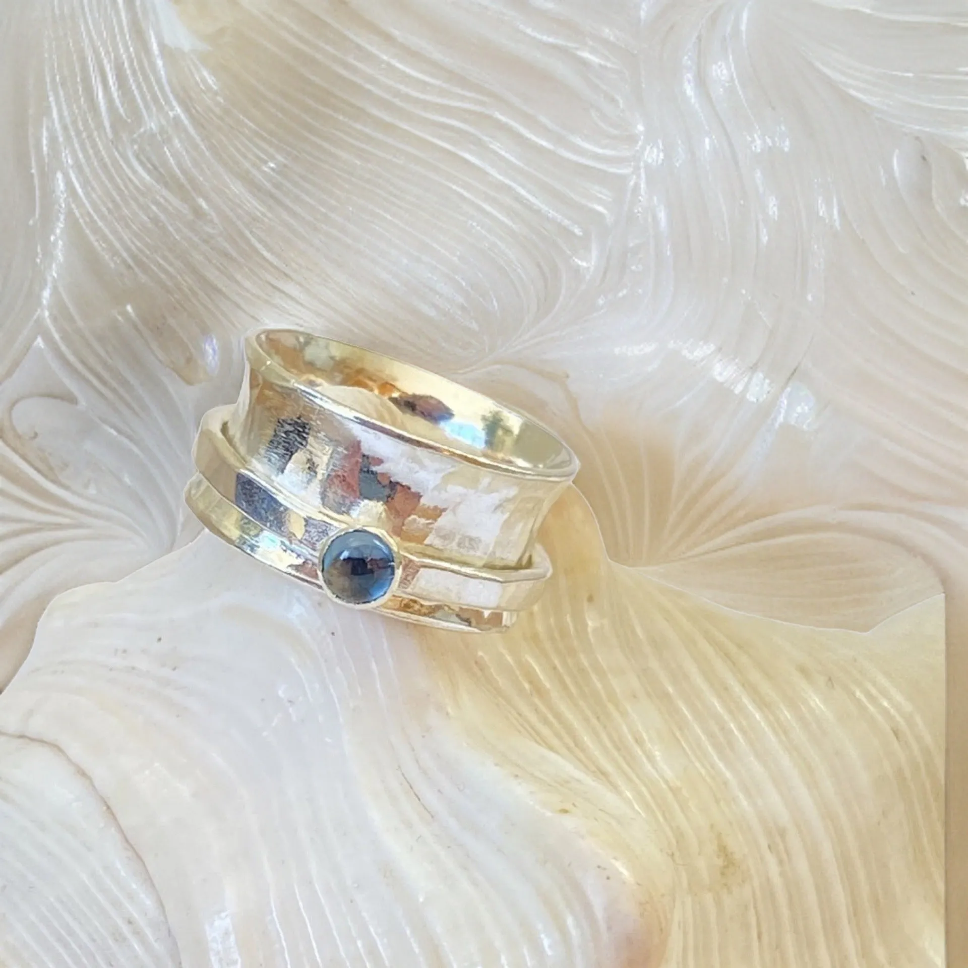 Topaz Spinner Ring