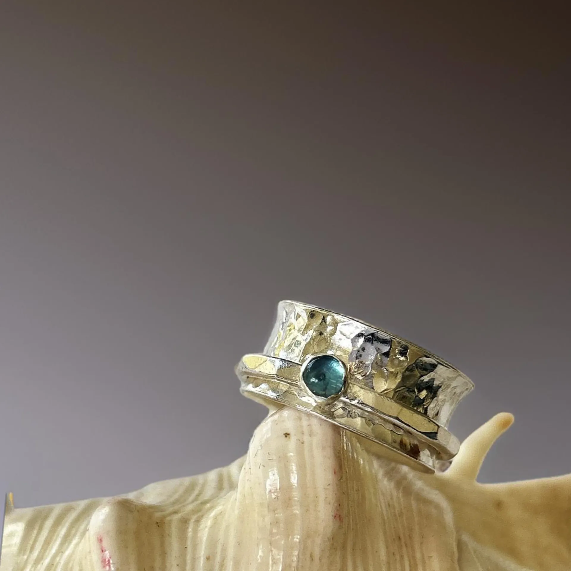 Topaz Spinner Ring