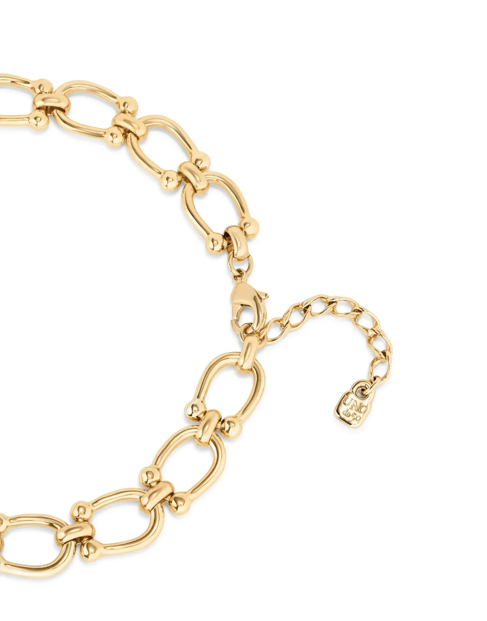 UNOde50 18K Gold Plated Necklace with Medium Links