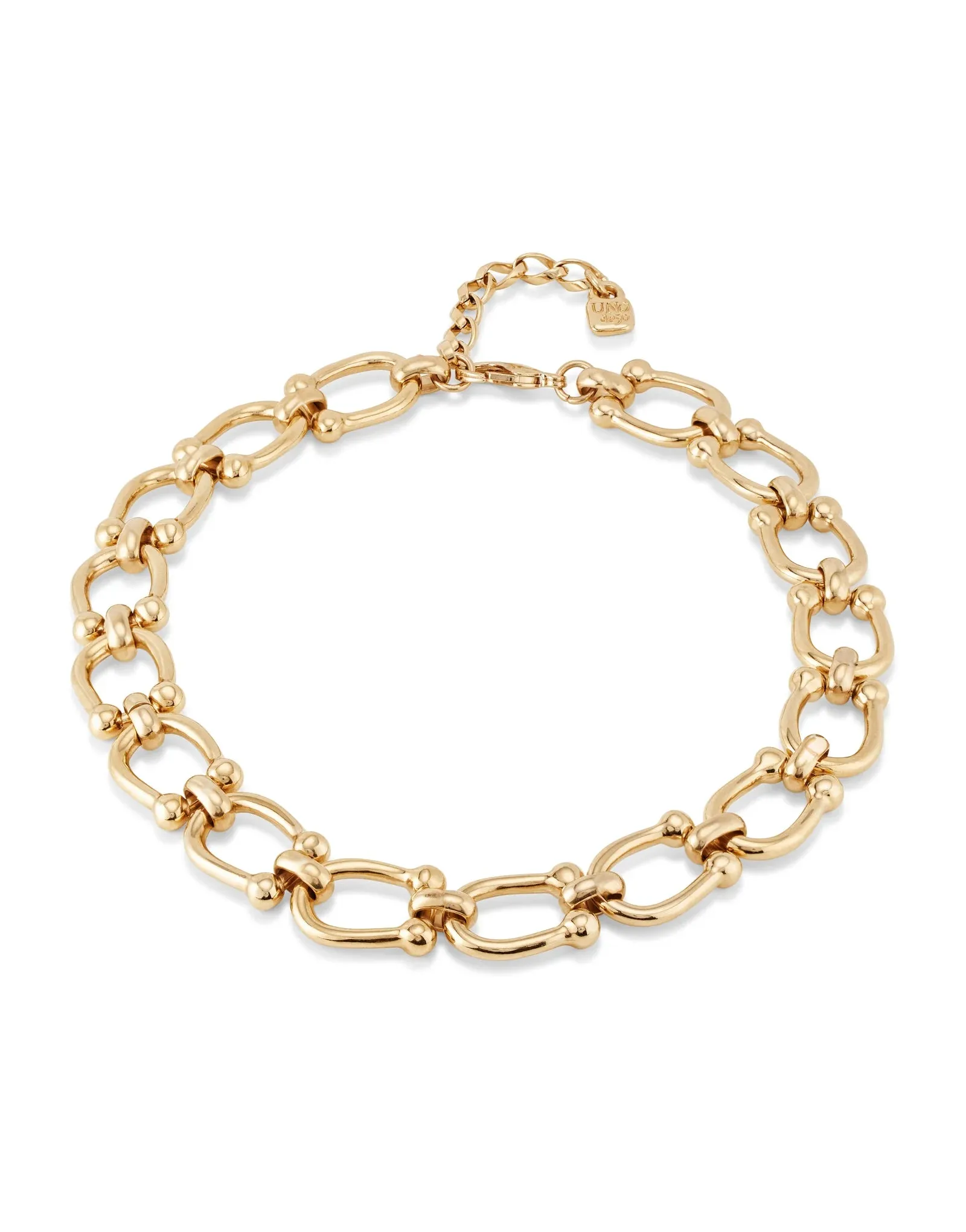 UNOde50 18K Gold Plated Necklace with Medium Links