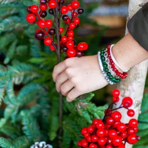 Winter Holiday Bracelet Stack